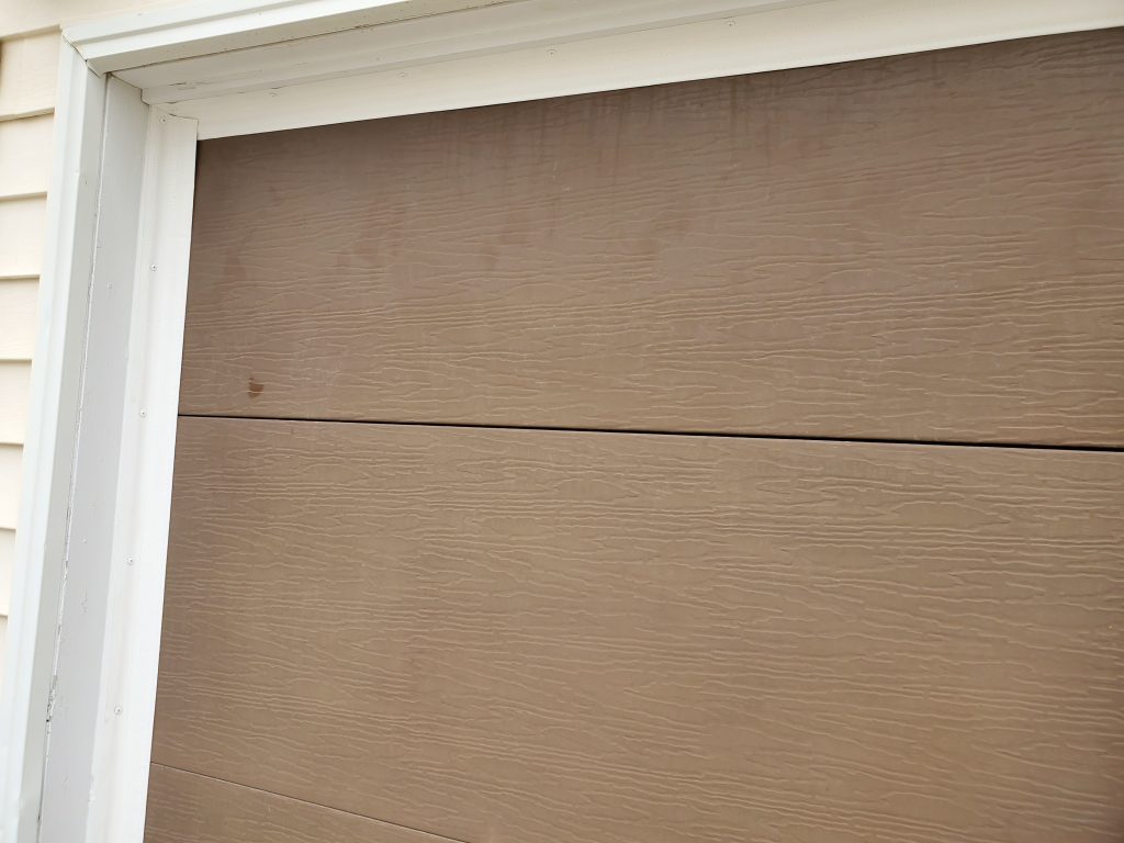 Garage door shown after Side/TopSealer installation